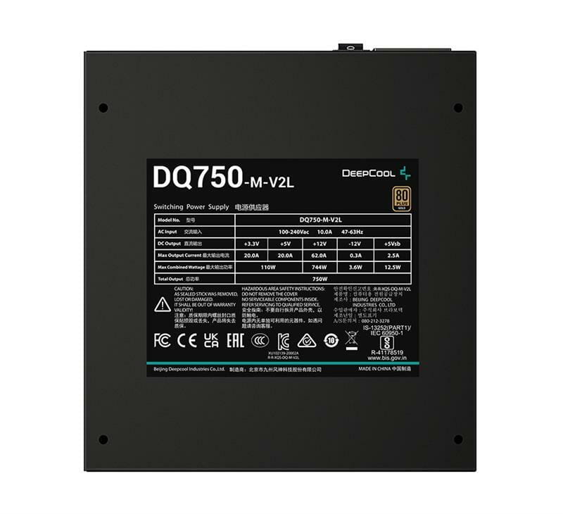 Блок питания DeepCool DQ750M (DP-GD-DQ750-M-V2L) 750W