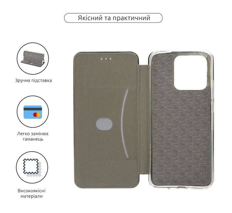 Чехол-книжка Armorstandart G-Case для Xiaomi Redmi 10C Black (ARM61306)