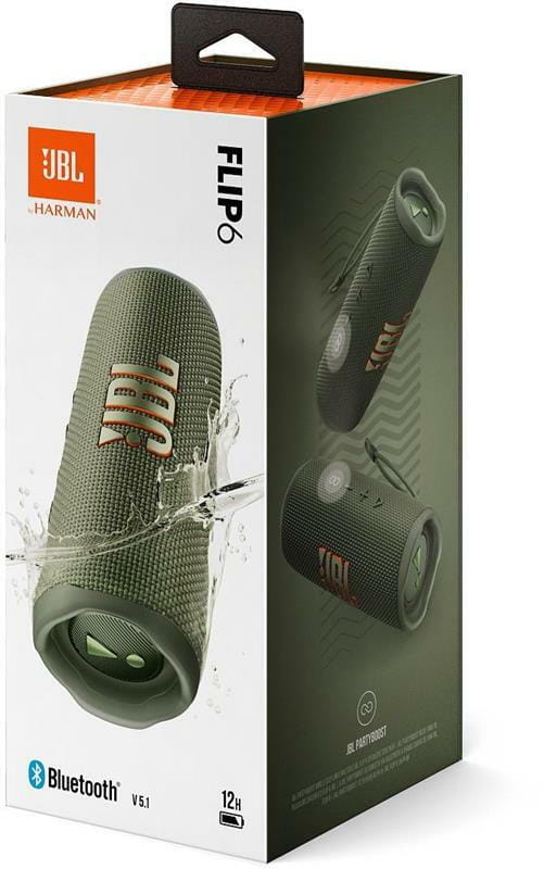 Акустическая система JBL Flip 6 Green (JBLFLIP6GREN)