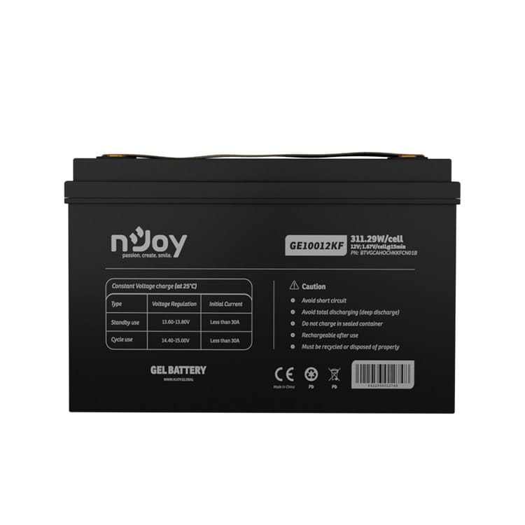 Акумуляторна батарея Njoy GE10012KF 12V 100AH (BTVGCAHOCHKKFCN01B) GEL_