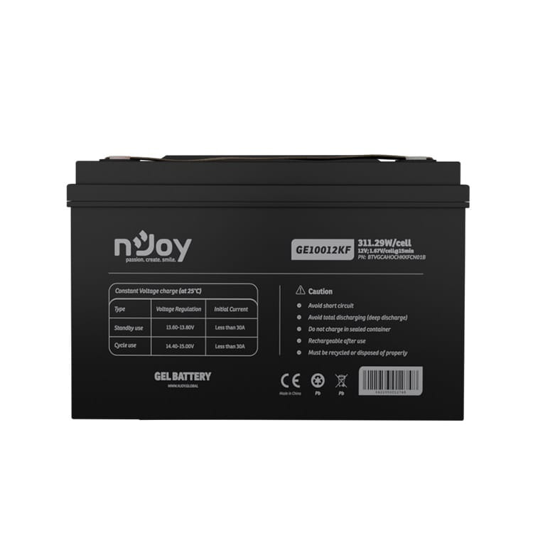Акумуляторна батарея Njoy GE10012KF 12V 100AH (BTVGCAHOCHKKFCN01B) GEL_