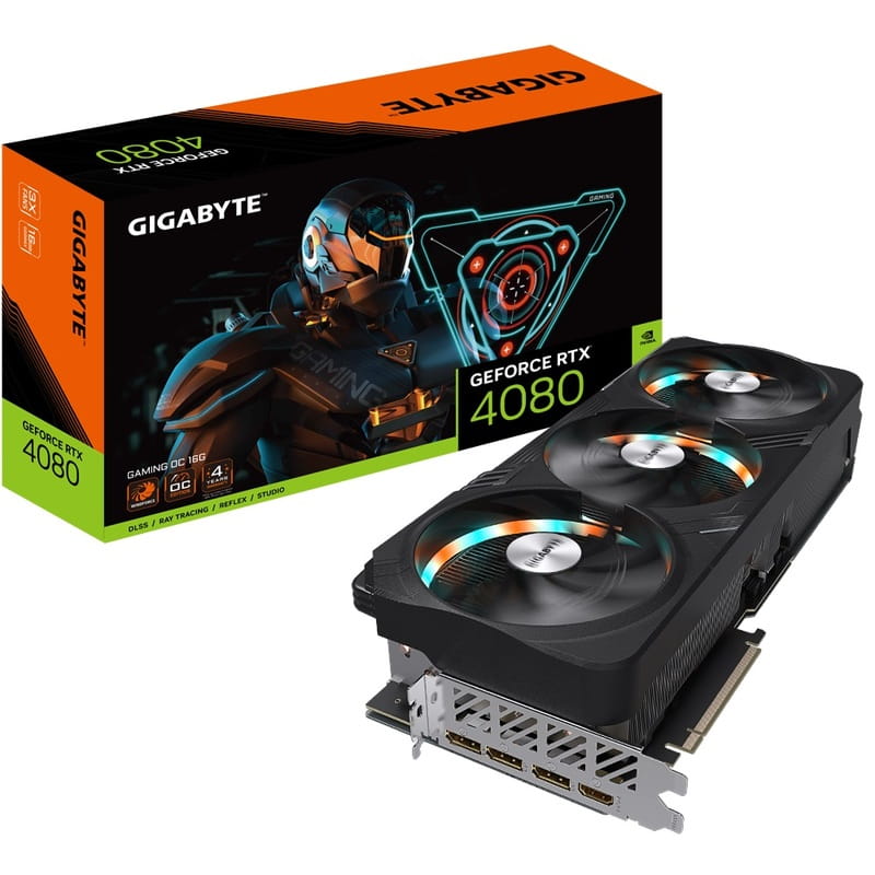 Відеокарта GF RTX 4080 16GB GDDR6X Gaming OC Gigabyte (GV-N4080GAMING OC-16GD)