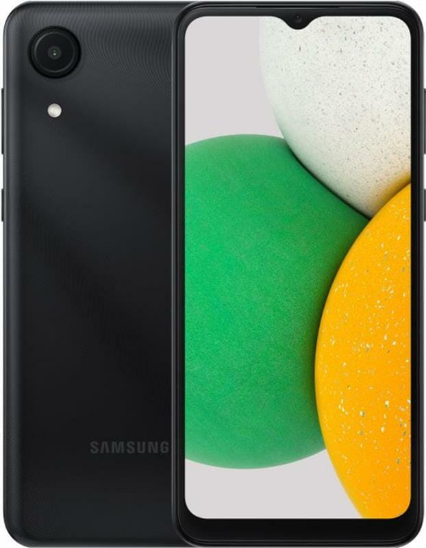 Смартфон Samsung Galaxy A03 Core SM-A032 2/32GB Dual Sim Ceramic Black (SM-A032FCKDSEK)