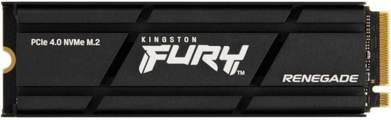 Накопичувач SSD  500GB Kingston Fury Renegade with Heatsink M.2 2280 PCIe 4.0 x4 NVMe 3D TLC (SFYRSK/500G)