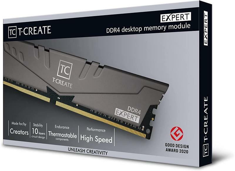 Модуль памяти DDR4 2x8GB/3200 Team T-Create Expert Gray (TTCED416G3200HC16FDC01)