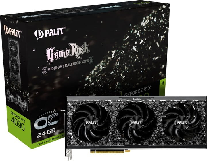 Видеокарта GF RTX 4090 24GB GDDR6X GameRock OC Palit (NED4090S19SB-1020G)