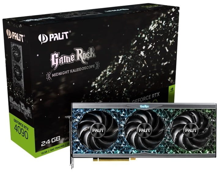 Видеокарта GF RTX 4090 24GB GDDR6X GameRock Palit (NED4090019SB-1020G)