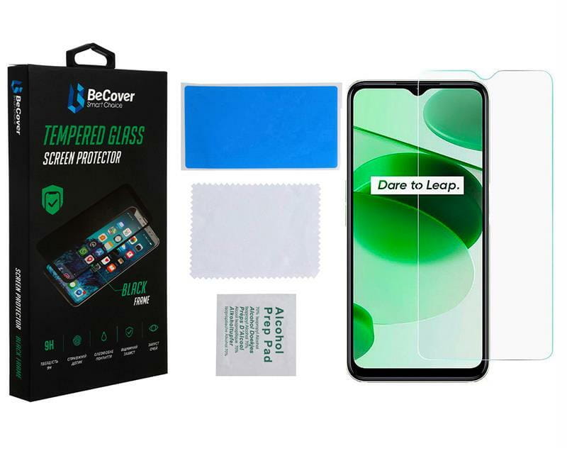 Защитное стекло BeCover для Realme C35 Crystal Clear Glass 3D (708129)