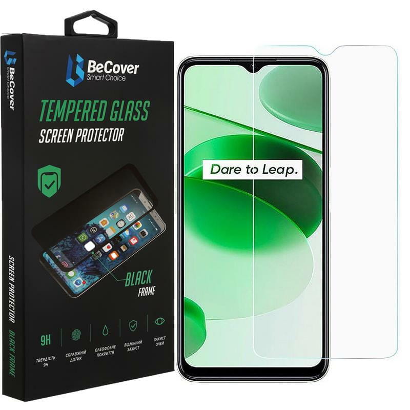 Защитное стекло BeCover для Realme C35 Crystal Clear Glass 3D (708129)