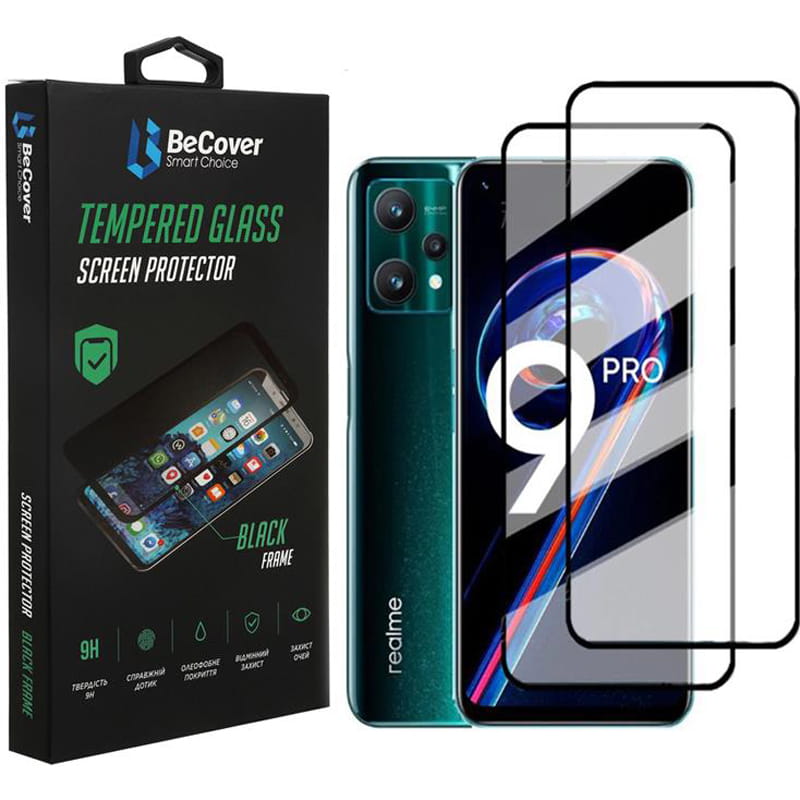 Захисне скло BeCover для Realme 9 Pro/9i Black (707878)
