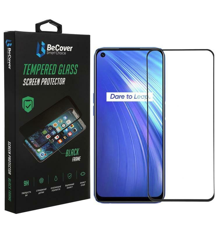 Защитное стекло BeCover для Realme GT2 Pro Black (707877)