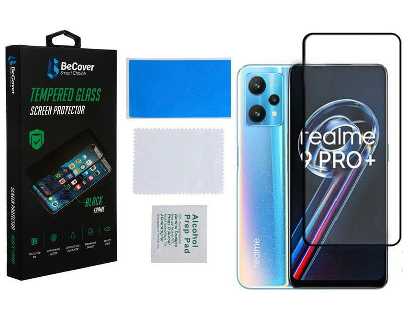 Защитное стекло BeCover для Realme 9 Pro Plus Black (707879)