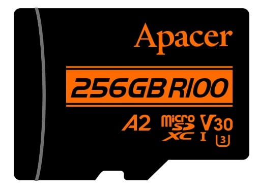 Карта памяти MicroSDXC 256GB UHS-I/U3 Class 10 Apacer (AP256GMCSX10U8-R) + SD адаптер