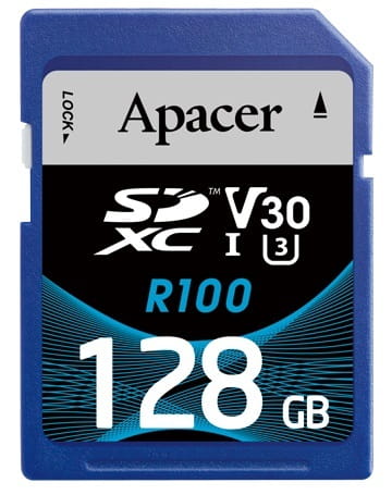 Карта памяти SDXC 128GB UHS-I/U3 Class 10 Apacer (AP128GSDXC10U7-R)