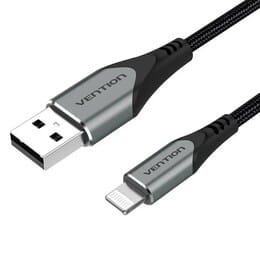 Кабель Vention USB - Lightning (M/M), 2.4 A, 1.5 м, Grey (LABHG)