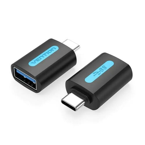 Photos - Cable (video, audio, USB) Vention Перехідник  USB Type-C - USB V 3.0 (M/F), Black  CDUB0 (CDUB0)