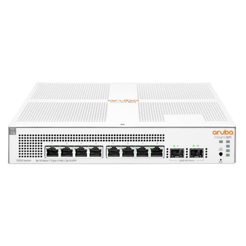 Коммутатор Aruba IOn 1930 (8xGE PoE, 2xSFP, L2+) (JL681A)