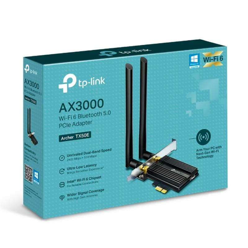 Бездротовий адаптер PCIe TP-Link ARCHER TX50E