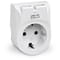 Фото - Сетевое зарядное устройство с розеткой REAL-EL CS-25 (2USB, 2.1A) White | click.ua