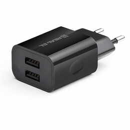 Сетевое зарядное устройство REAL-EL CH-210 (2USB, 2.1A) Black