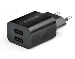 Купити Мережевий зарядний пристрій REAL-EL CH-210 (2USB, 2.1A) Black Мережевий зарядний пристрій REAL-EL CH-210 (2USB, 2.1A) Black