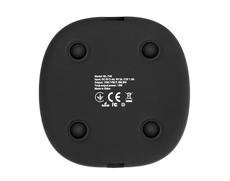 Беспроводное зарядное устройство REAL-EL WL-740 2.4A 15W Black