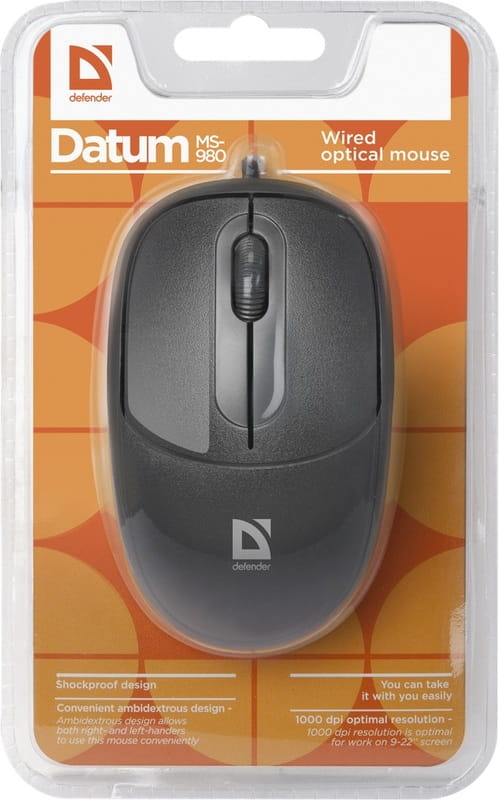 Мышь Defender Datum MS-980 Black (52980)