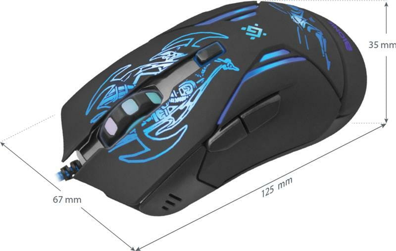 Мышь Defender Bionic GM-250L Black (52250)