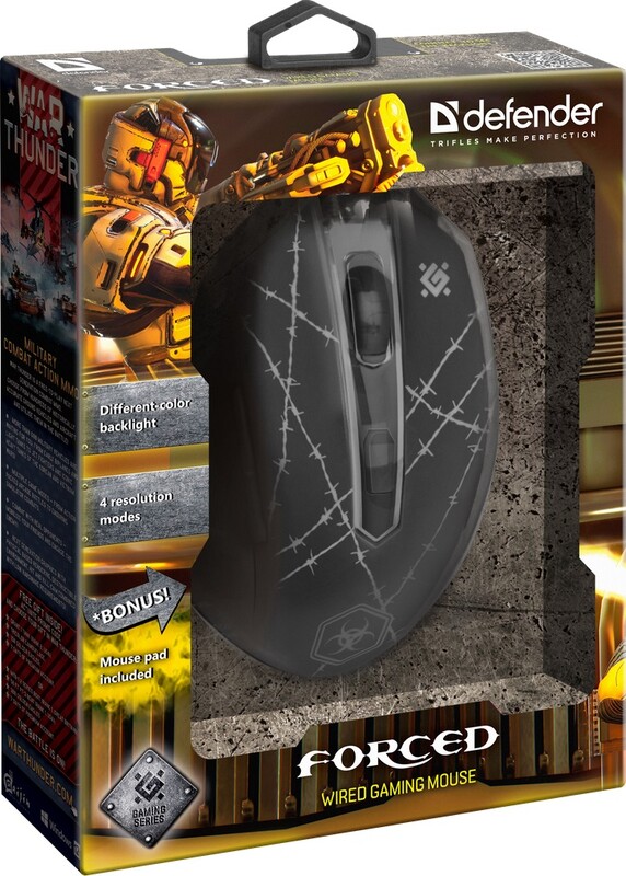 Мышь Defender Forced GM-020L (52020) Black USB