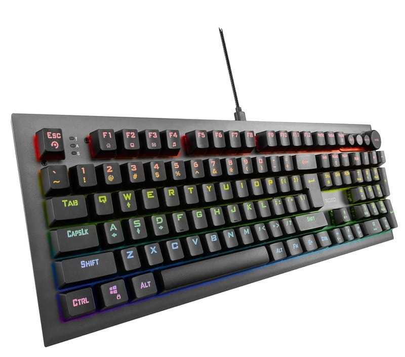 Клавиатура Noxo Conqueror Mechanical gaming keyboard, Blue Switches, Black (4770070882023)