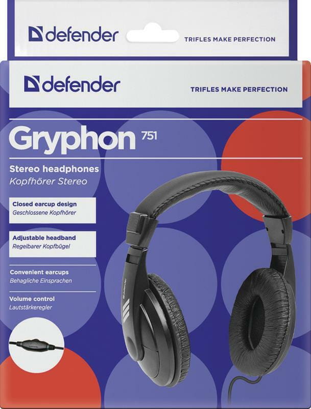 Наушники Defender Gryphon HN-751 Black (63751)