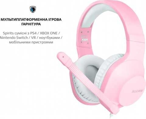 Гарнитура Sades SA-721 Spirits Pink (sa721pkj)