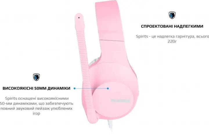 Гарнитура Sades SA-721 Spirits Pink (sa721pkj)