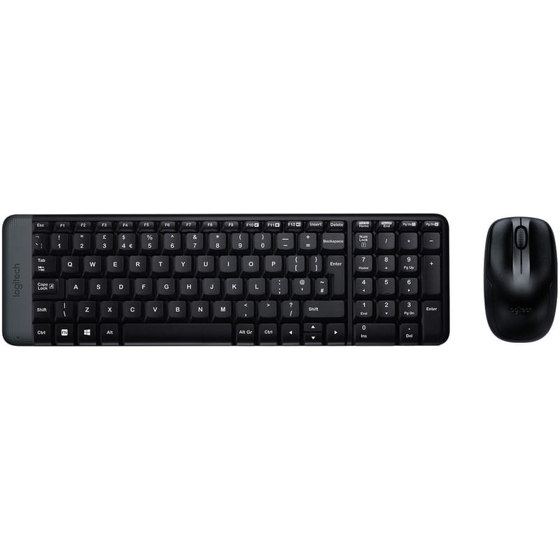 Комплект (клавиатура, мышь) беспроводной Logitech MK220 Black (920-003168)