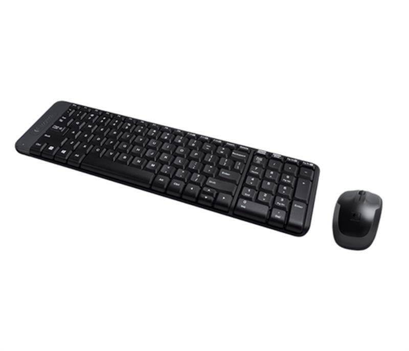 Комплект (клавиатура, мышь) беспроводной Logitech MK220 Black USB (920-003168)