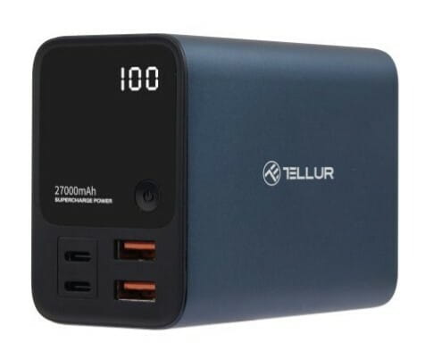 Универсальная мобильная батарея Tellur PD903 Ultra Pro 27000mAh Blue (TLL158391)