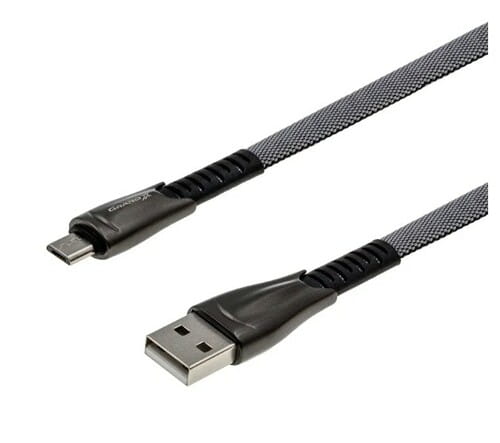 Photos - Cable (video, audio, USB) Grand-X Кабель  USB - micro USB (M/M), 2 A, 1 м, Grey  FM09 (FM09)