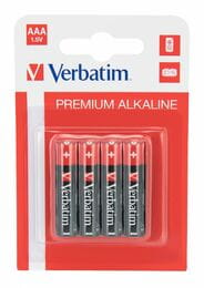 Батарейка Verbatim Alkaline AAA/LR03 BL 4шт