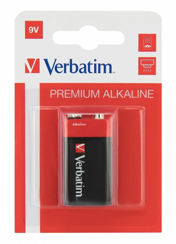 Батарейка Verbatim Alkaline Krona/6LR61 9V BL 1шт