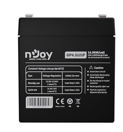 Аккумуляторная батарея Njoy GP4.5121F 12V 4.5AH (BTVACDUEATE1FCN01B) AGM