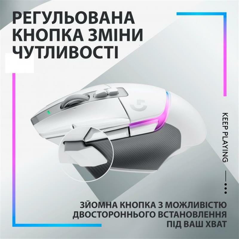 Миша бездротова Logitech G502 X Plus White (910-006171)