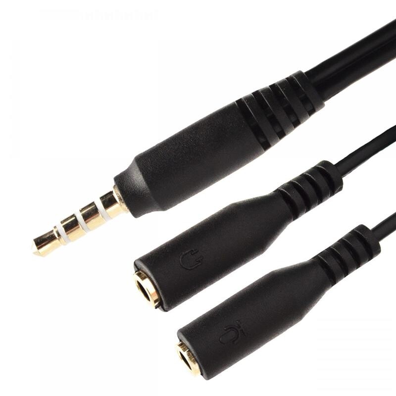 Аудио-кабель XoKo SC-009 3.5 мм - 2х3.5 мм (M/F), 0.15 м, Black (XOKO SC-009)