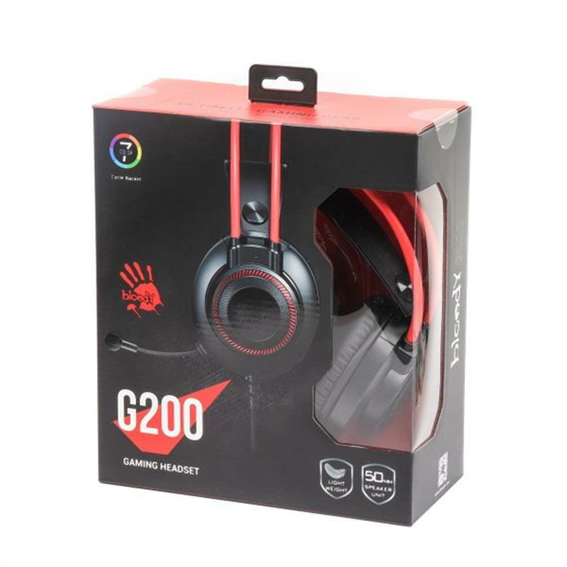 Гарнитура A4Tech Bloody G200 Black/Red