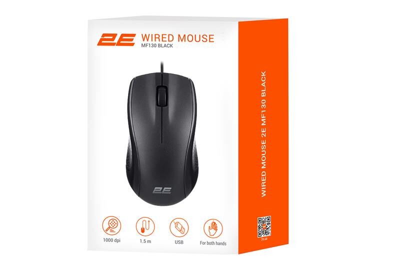 Мышь 2E MF130 Black (2E-MF130UB)