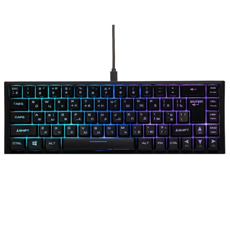 Клавиатура 2E Gaming KG350UBK RGB Ukr Black (2E-KG350UBK)