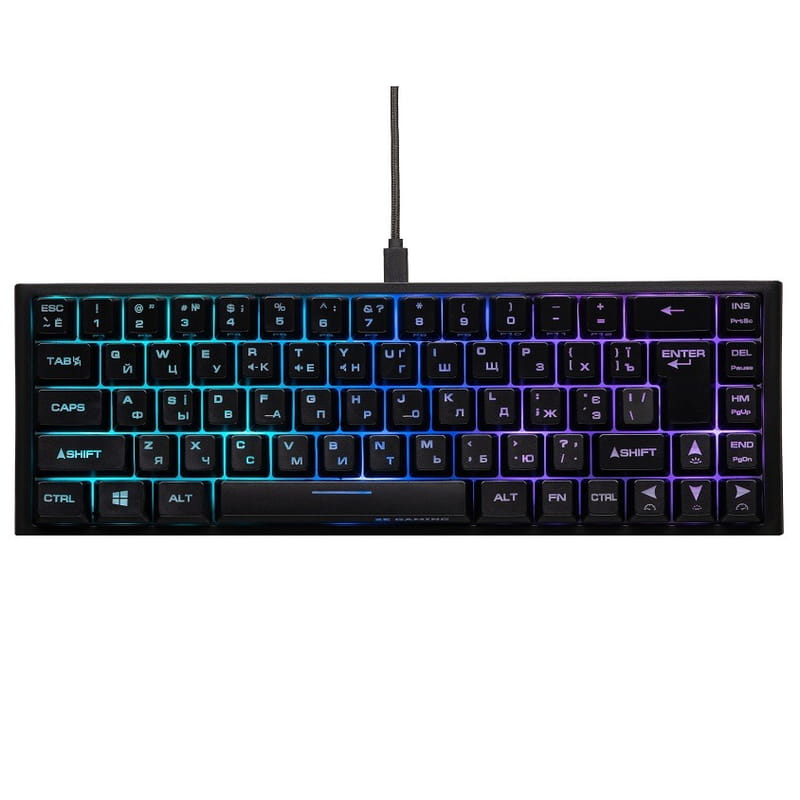 Клавиатура 2E Gaming KG350UBK RGB Ukr Black (2E-KG350UBK)