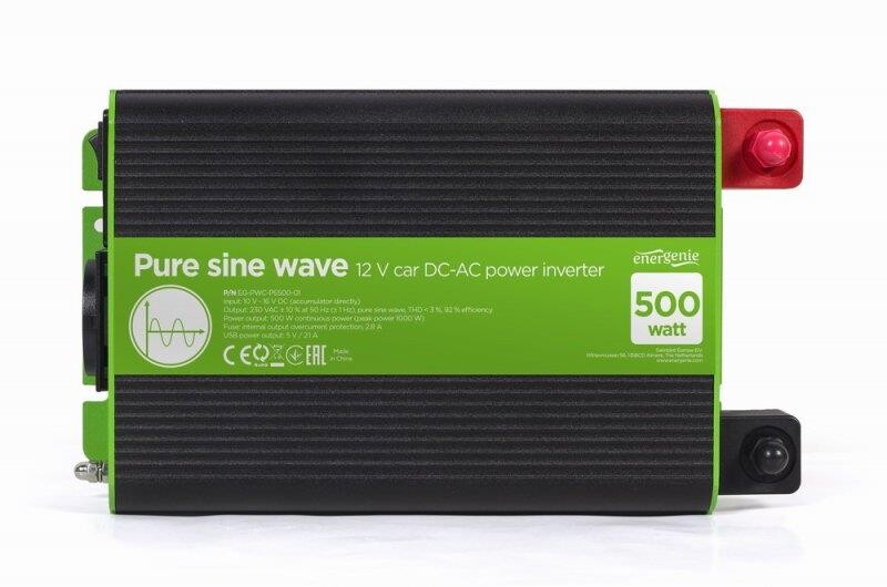Інвертор напруги EnerGenie EG-PWC-PS500-01 500W