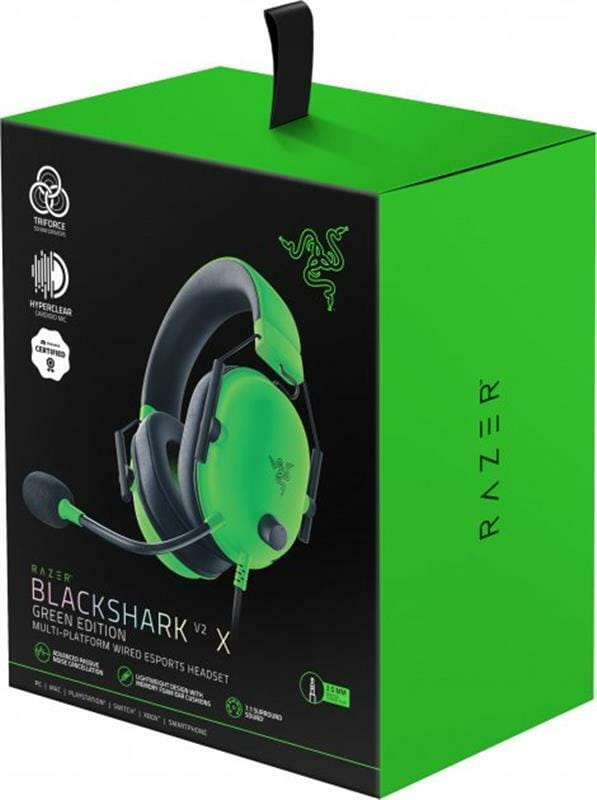 Гарнітура Razer BlackShark V2 X Green (RZ04-03240600-R3M1)