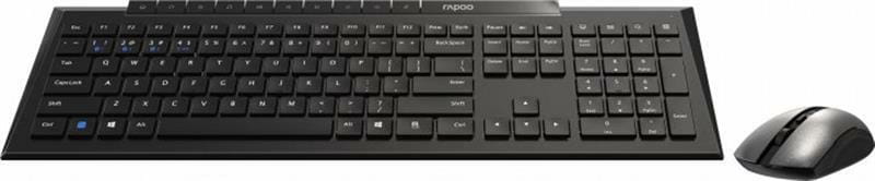 Комплект (клавіатура, миша) бездротовий Rapoo 8210M Wireless Black