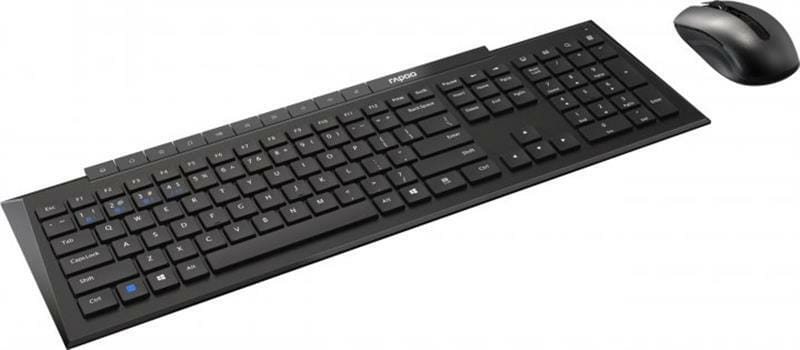 Комплект (клавіатура, миша) бездротовий Rapoo 8210M Wireless Black
